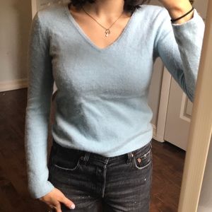 Light blue cashmere sweater